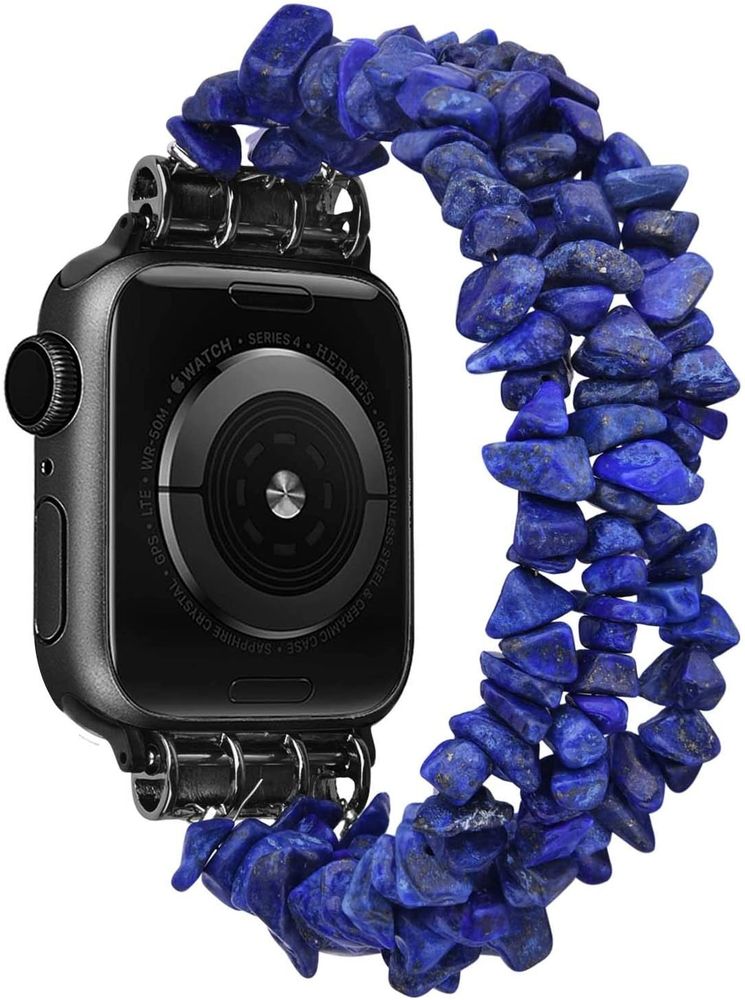 Ремешок из гравийно-синих бусин для Apple Watch 38-41 мм (Series 6/5/4/3/2)