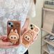 Чехол 3D Labubu с подставкой для iPhone 16 Pro Max Pink