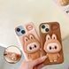 Чехол 3D Labubu с подставкой для iPhone 16 Pro Max Pink