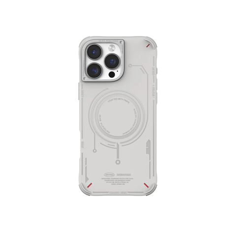 Чохол для iPhone 16 Pro Skinarma Mecha (Mag Charge) Light Grey