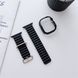 Ремешок + чехол для Apple Watch 49 мм Волнистый Silicone Black