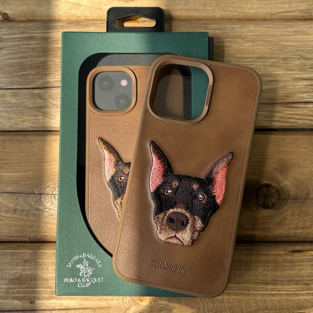 Чохол Santa Barbara Polo Curtis Dog для iPhone 14 Pro Leather Коричневий