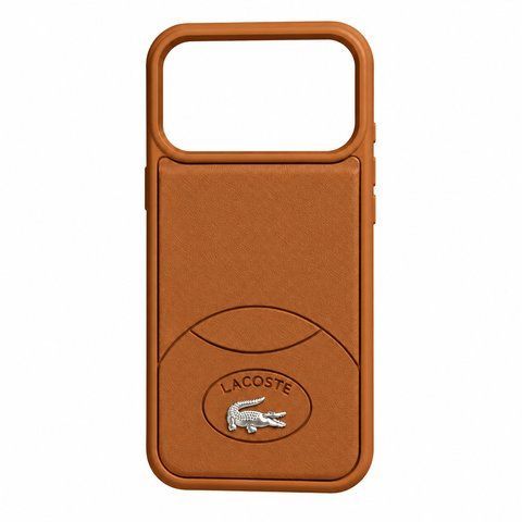 Чохол для iPhone 18 Pro Max Lacoste Embossed Logo Коричневий