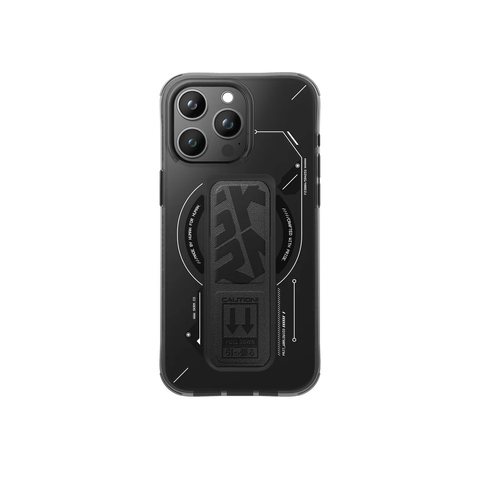 Чехол для iPhone 15 Pro Max Skinarma Helio (Mag-Charge + Grip-Stand) Black