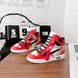 Силиконовый 3D чехол "Кроссовок Nike" для Apple Airpods Pro бело-красного цвета