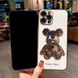 Роскошный чехол для iPhone 13 Pro 3D Bearbrick Kaws Power Bear Белый