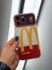 Чехол для iPhone 15 Plus McDonald's Large Window с защитой камеры Белый