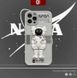 Чехол для iPhone 11 3D Kaws NASA Астронавт Белый