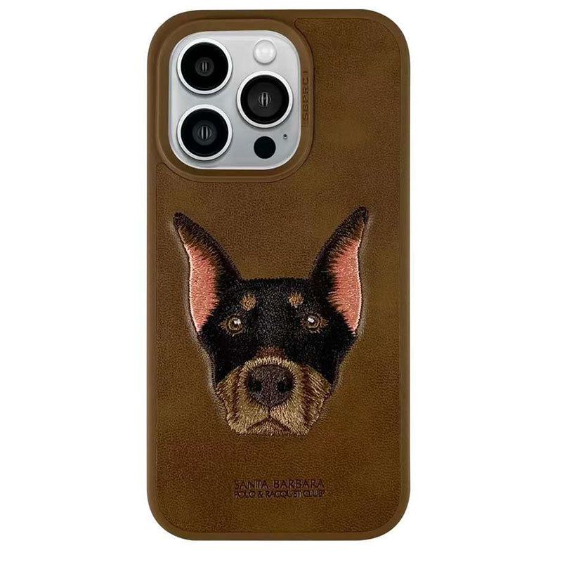 Чехол Santa Barbara Polo Curtis Dog для iPhone 14 Pro Max Leather Коричневый
