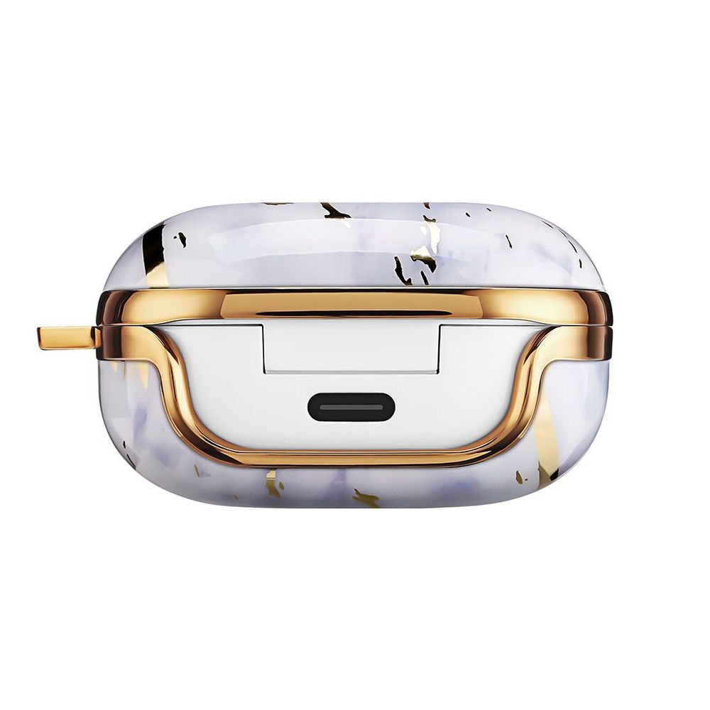 Чехол "Белый мрамор с золотистой паутиной" для Samsung Galaxy Buds Pro