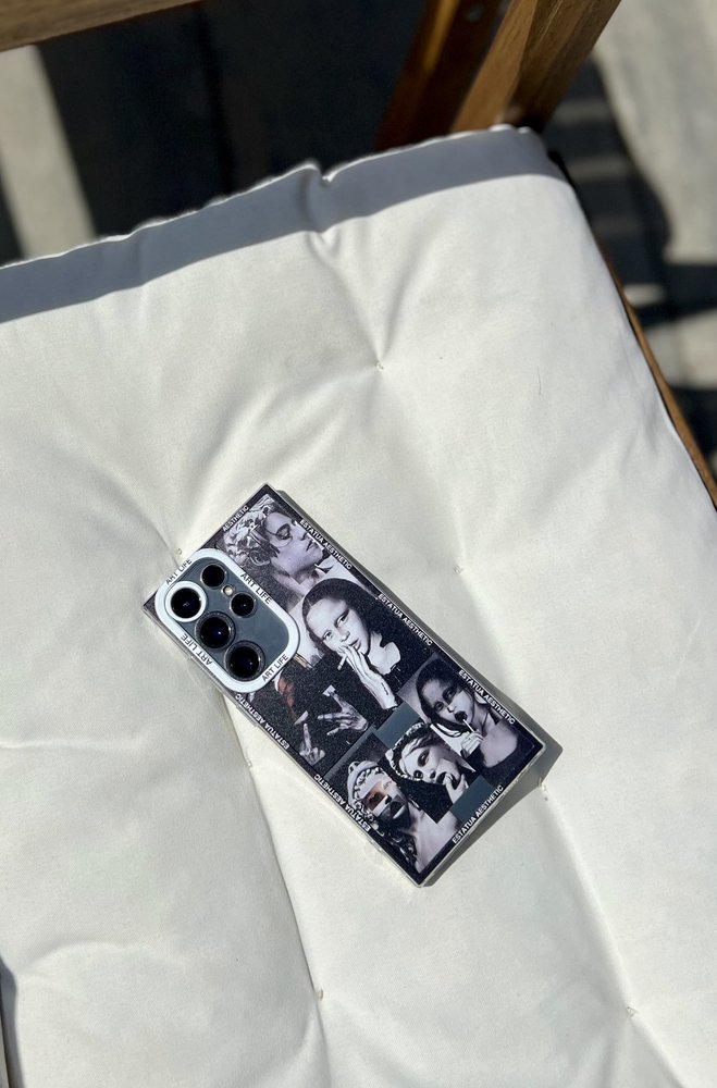 Чехол для Samsung Galaxy A52 4G Mona Lisa Коллаж Черно-белый