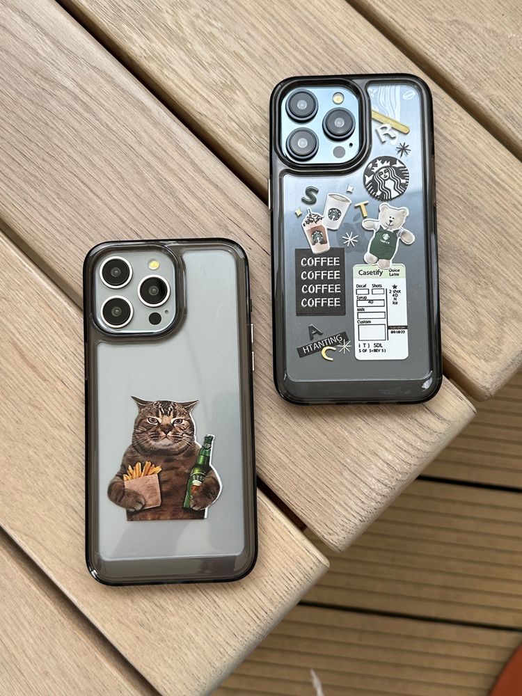 Чехол для iPhone 15 Starbucks Coffee Bear Прозрачный