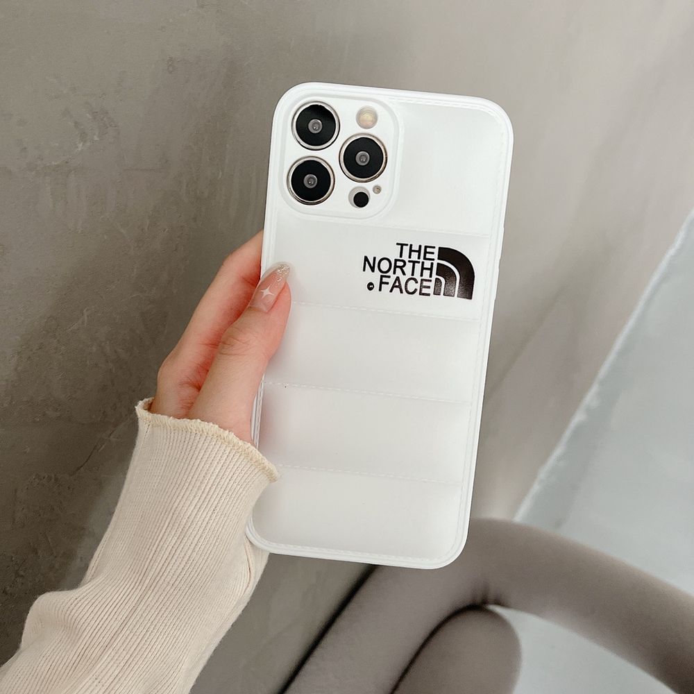 Пуферный чехол-пуховик для iPhone 13 Pro Max The North Face Белый