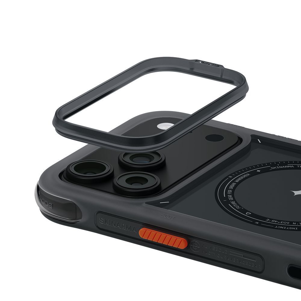 Чехол для iPhone 18 Pro Max Skinarma Avion (2026) (Mag-Charge + Drift-Node&trade; Bumper) Black