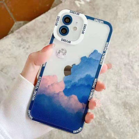Чехол для iPhone XS Max Ethereal Dream с защитой камеры Прозрачно-синий