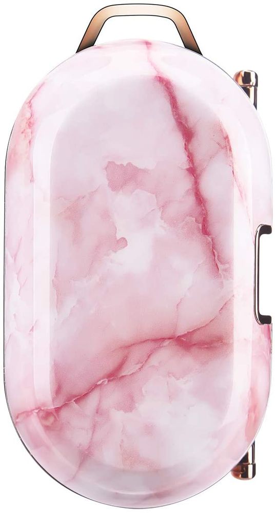 Дизайнерский мраморный чехол розового цвета для Samsung Galaxy Buds Plus