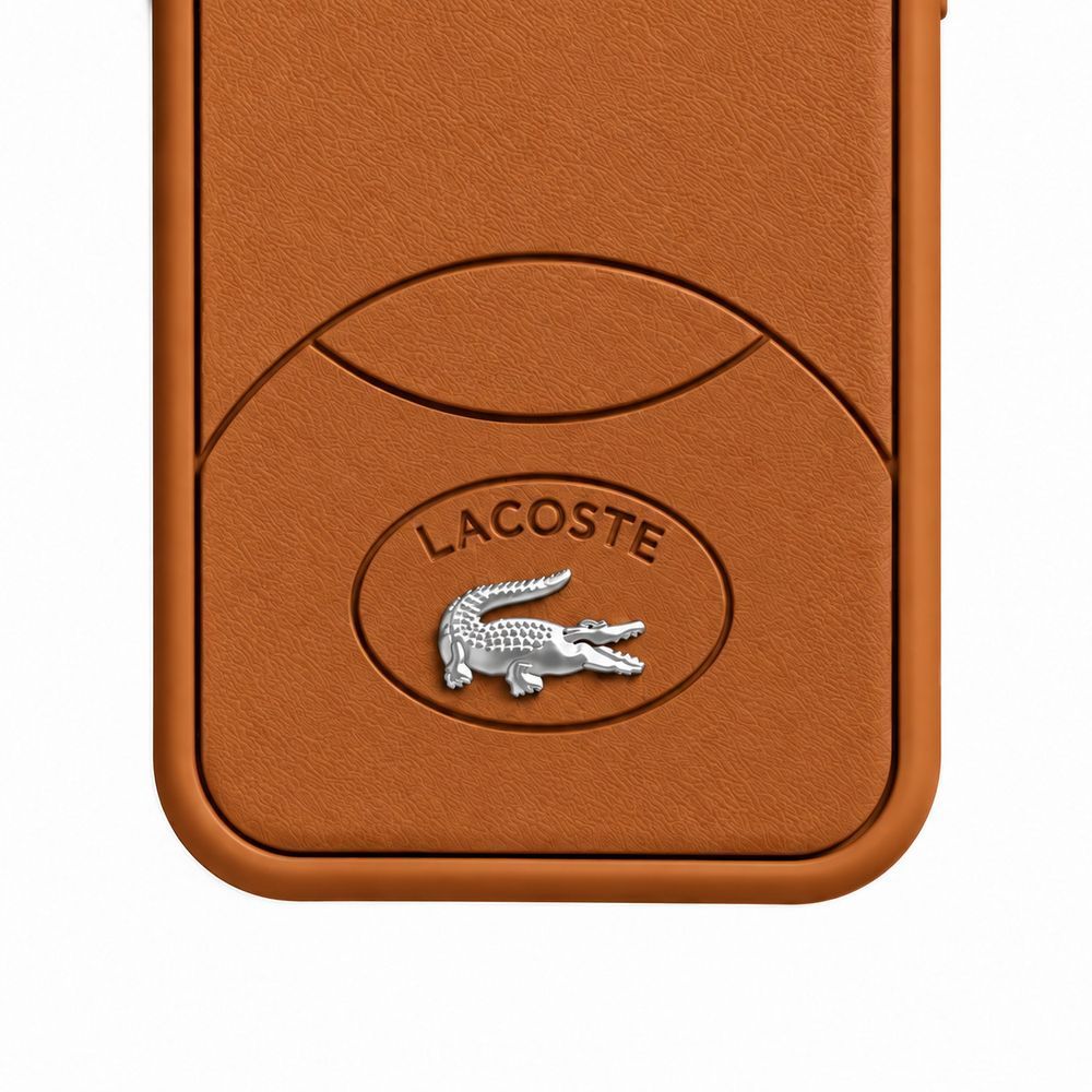 Чехол для iPhone 18 Pro Lacoste Embossed Logo Коричневый