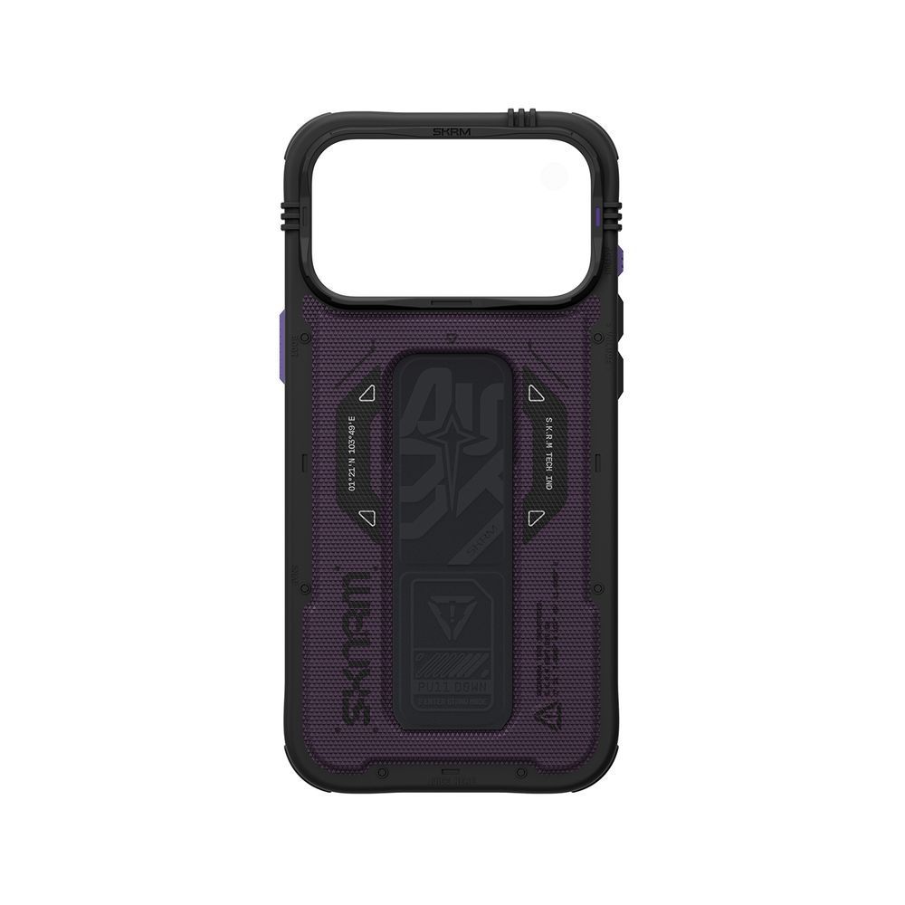 Чехол для iPhone 18 Pro Max Skinarma Phantom (2026) (Mag-Charge + Grip-Stand) Burgundy