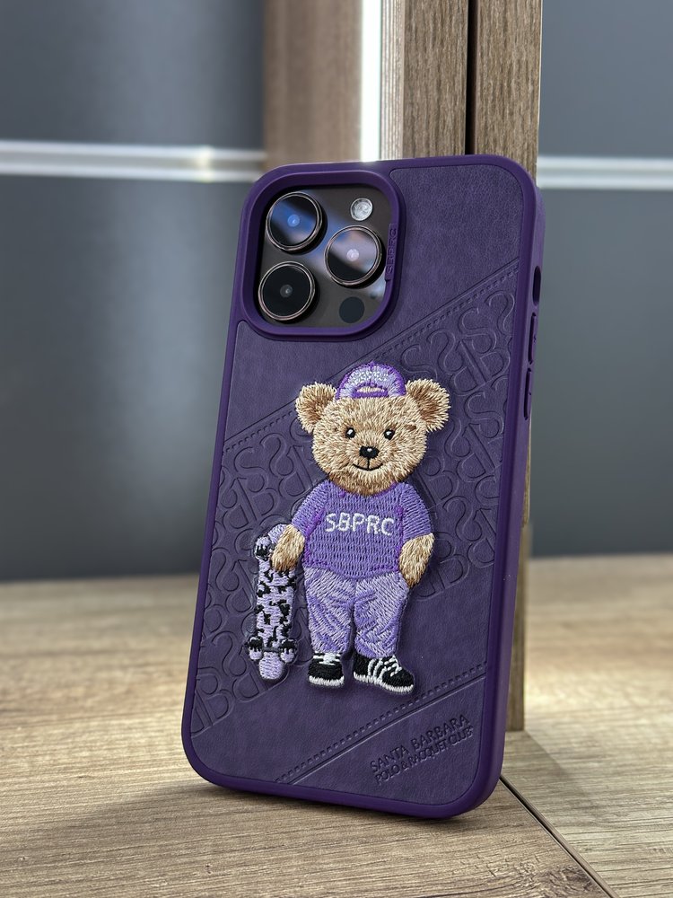 Чохол для iPhone 14 Pro Max Santa Barbara Polo Bear Crete Фіолетовий