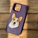 Чохол Santa Barbara Polo Curtis Dog для iPhone 14 Pro Leather Фіолетовий
