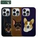 Чохол Santa Barbara Polo Curtis Dog для iPhone 14 Pro Leather Фіолетовий