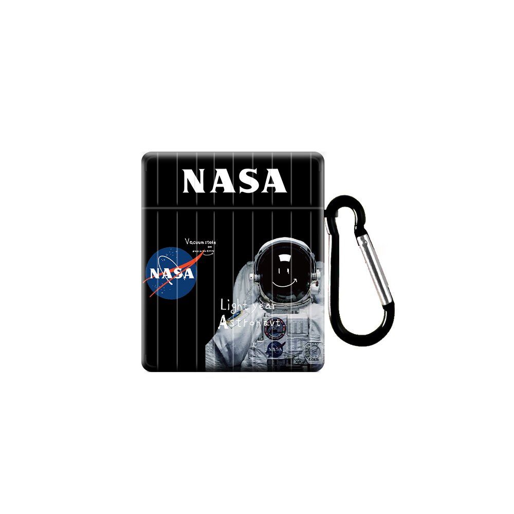 Чехол NASA "Астронавт" для Apple Airpods 1/2 черного цвета