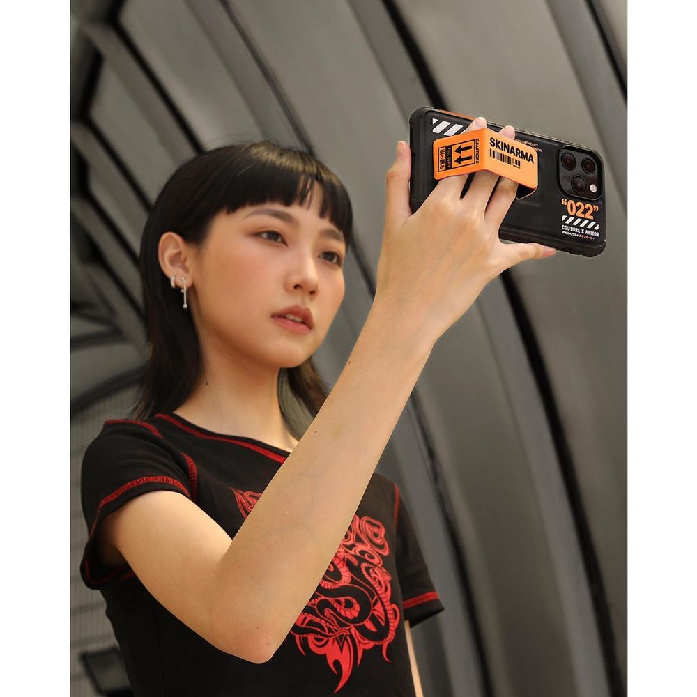 Черно-оранжевый чехол Skinarma Shingoki для iPhone 13 Pro Max (6.7) Orange
