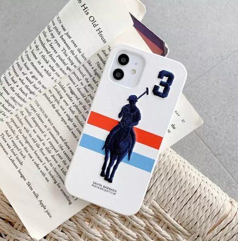 Кожаный чехол Santa Barbara Polo Garner для iPhone 12 White