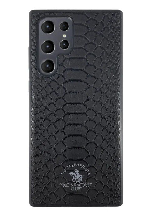 Чохол для Samsung Galaxy S21 Ultra Santa Barbara Polo Knight Leather case Чорний