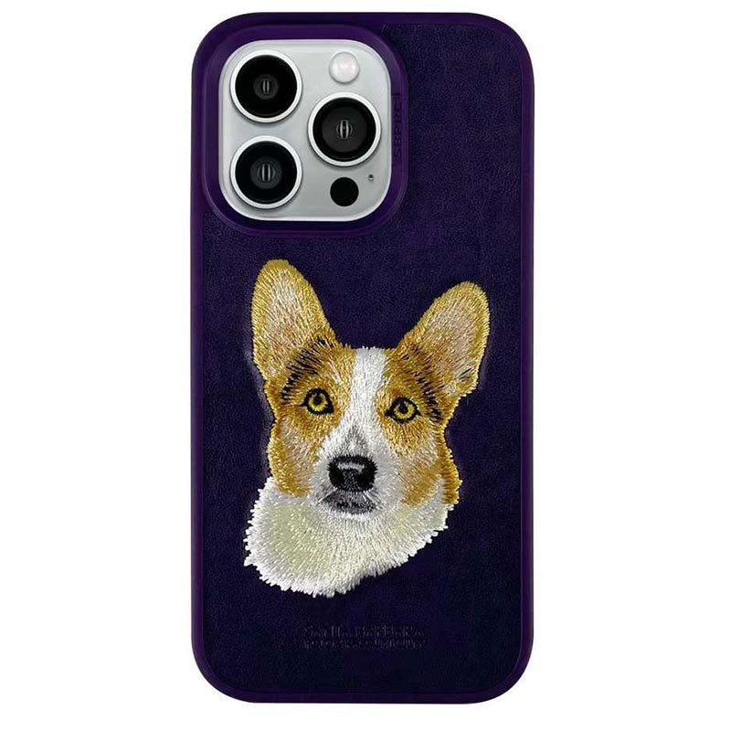 Чохол Santa Barbara Polo Curtis Dog для iPhone 14 Pro Max Leather Фіолетовий