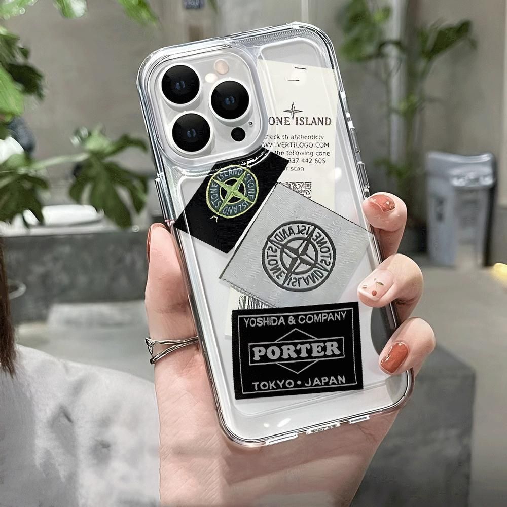 Чохол для iPhone 14 Pro Stone Island Porter Прозорий