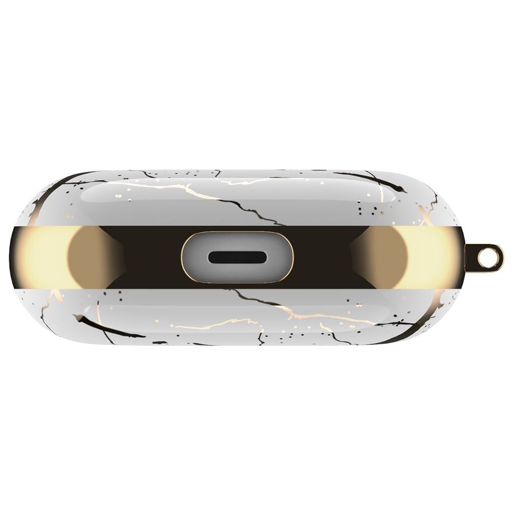 Дизайнерський мармуровий чохол для Apple AirPods 3 Білий
