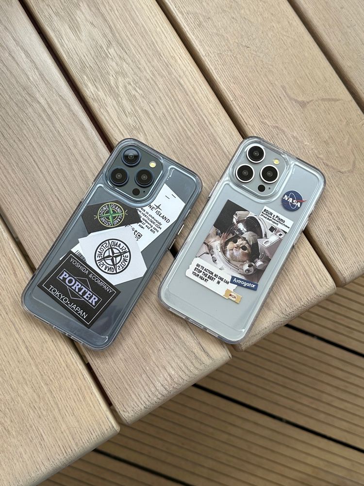 Чохол для iPhone 14 Pro Stone Island Porter Прозорий