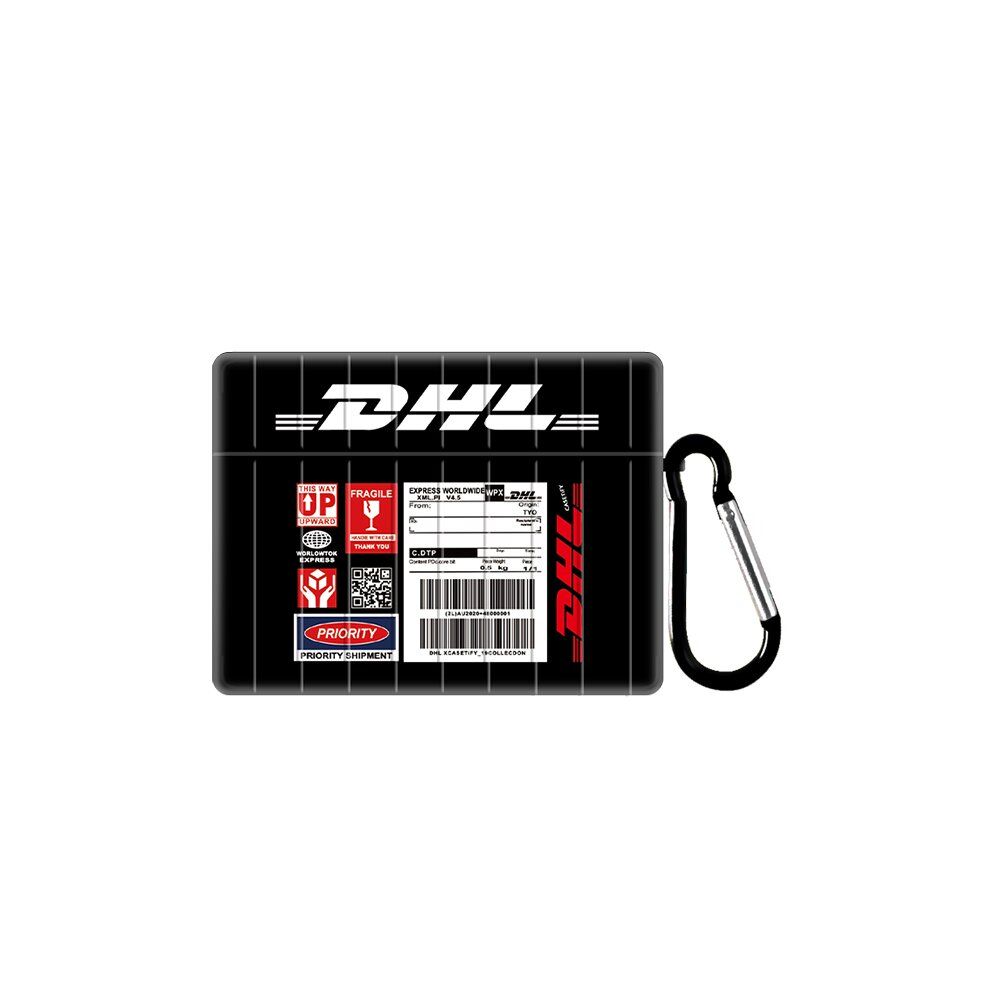 Квадратный чехол DHL для Apple Airpods Pro черного цвета