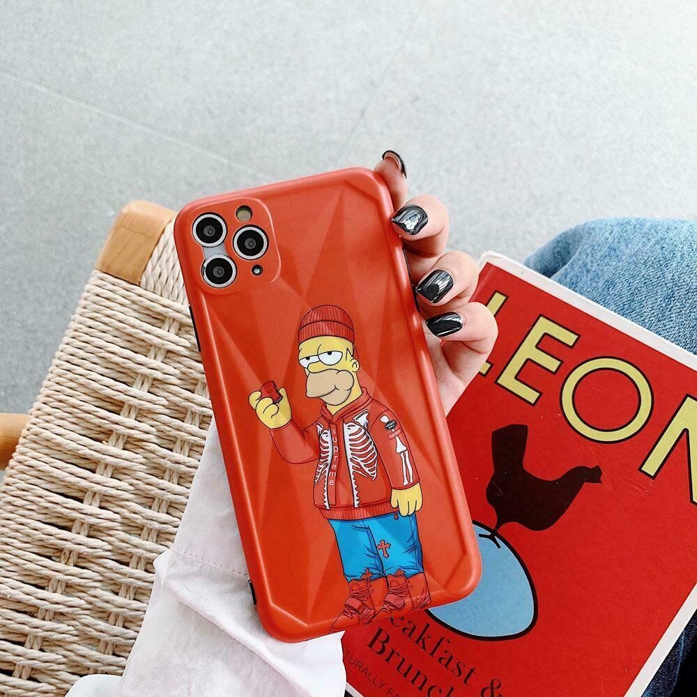 Красный чехол Homer Simpson для iPhone