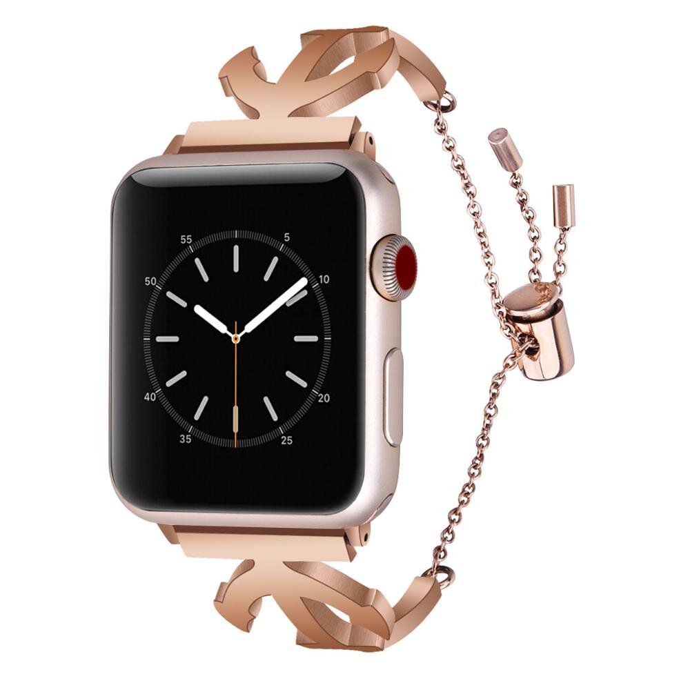 Металлический ремешок "Морской" золотого цвета для Apple Watch 38-41 мм (Series 6/5/4/3/2)