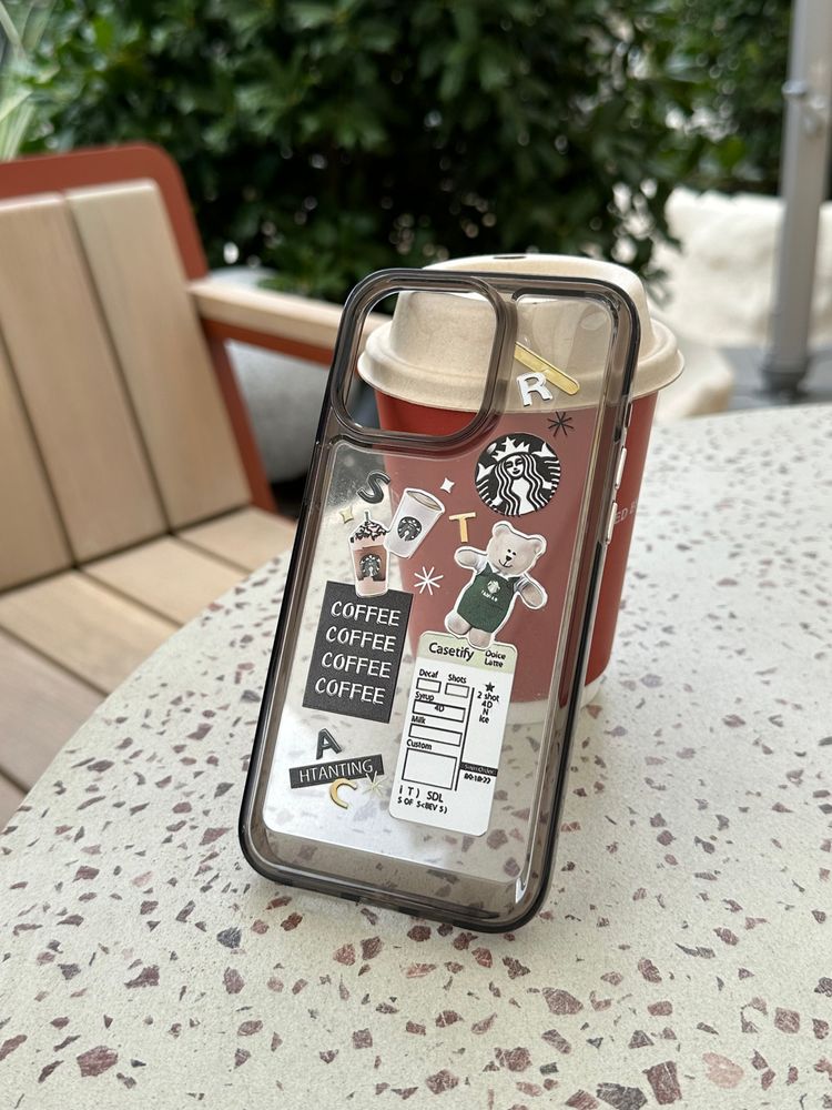 Чехол для iPhone 13 Pro Starbucks Coffee Bear Прозрачный