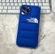 Пуферный чехол-пуховик для iPhone 13 The North Face Синий