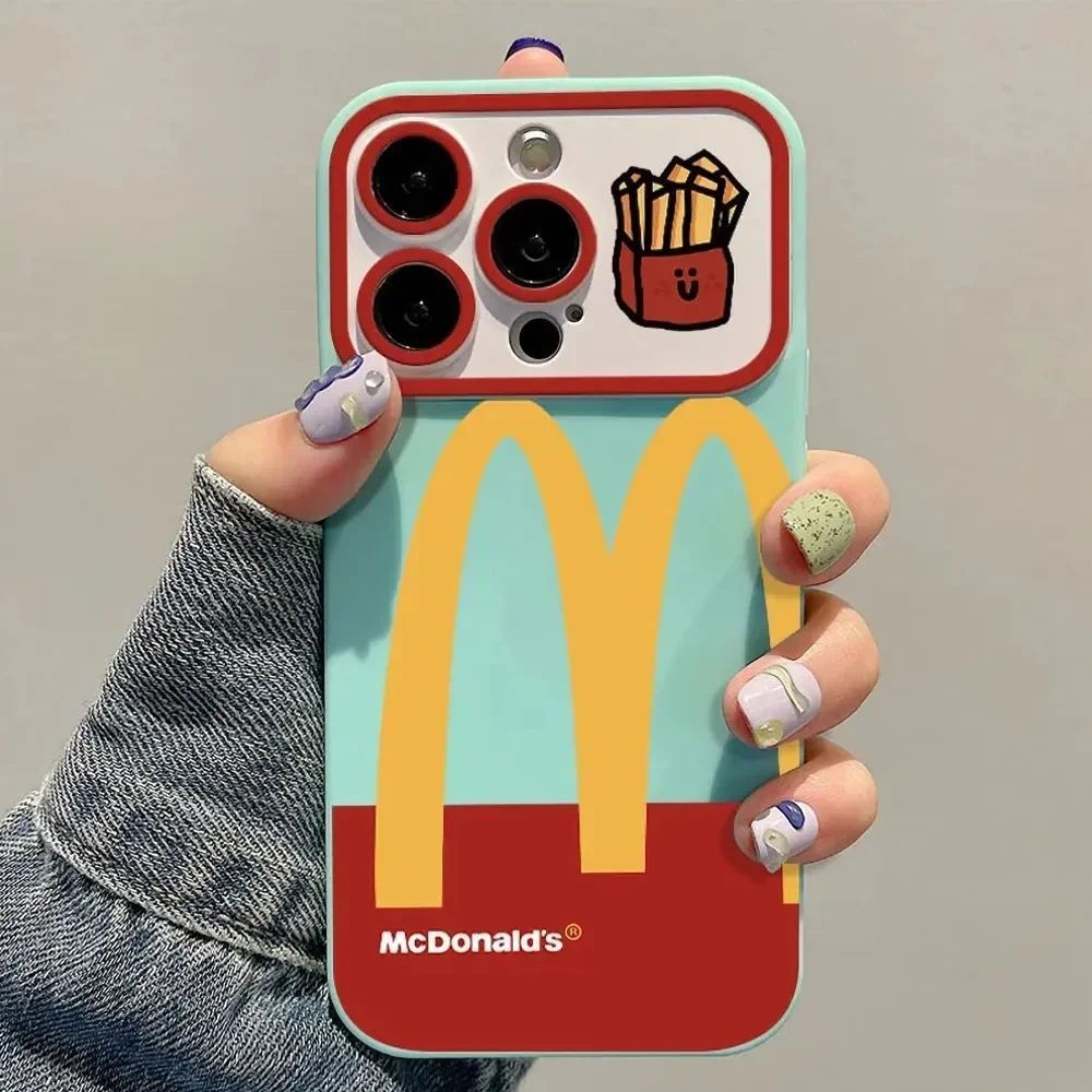 Чохол для iPhone 11 McDonald's Large Window із захистом камери Блакитний