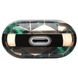 Дизайнерский мраморный чехол зеленого цвета для Apple AirPods 1/2