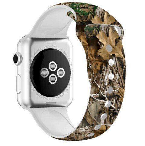 Силиконовый ремешок "Осенняя листва" для Apple Watch 41 / 40 / SE 40 / 38 мм