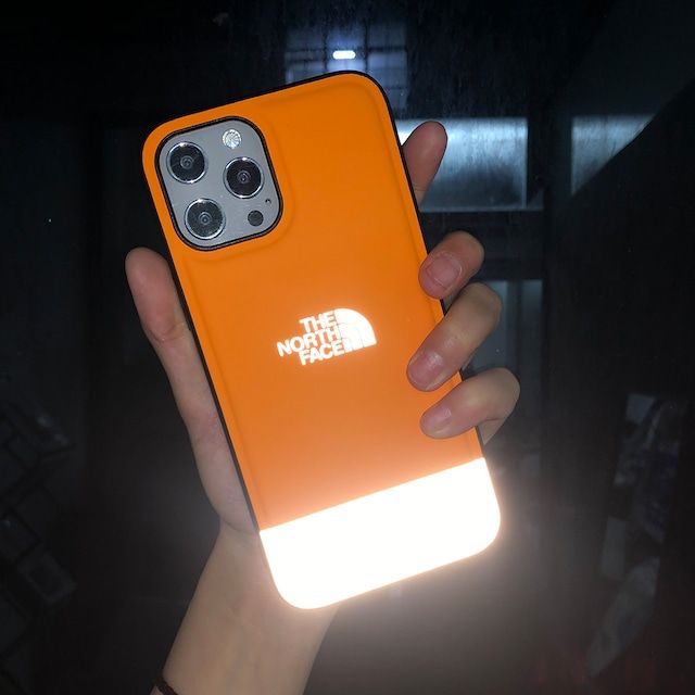 Світловідбивний чохол для iPhone 11 Pro Max The North Face Помаранчевий