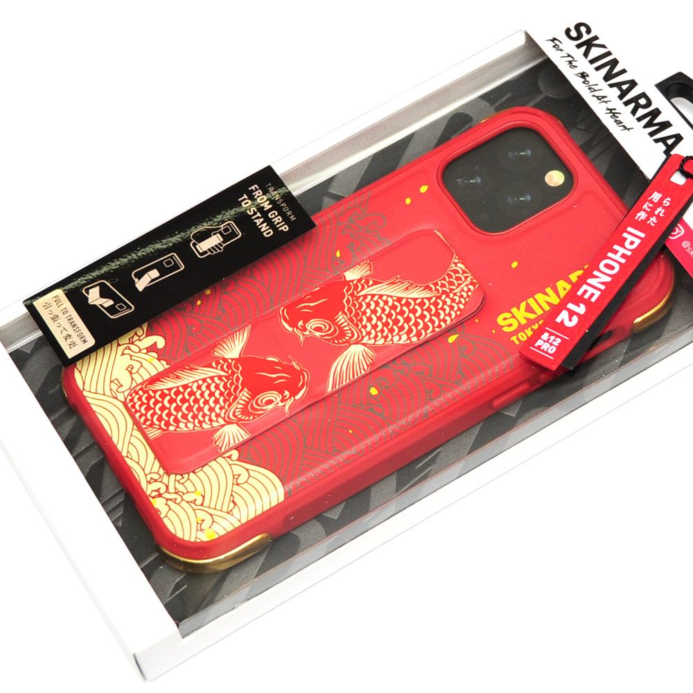 Красный чехол Skinarma Nami iPhone 12 (6.1) Red