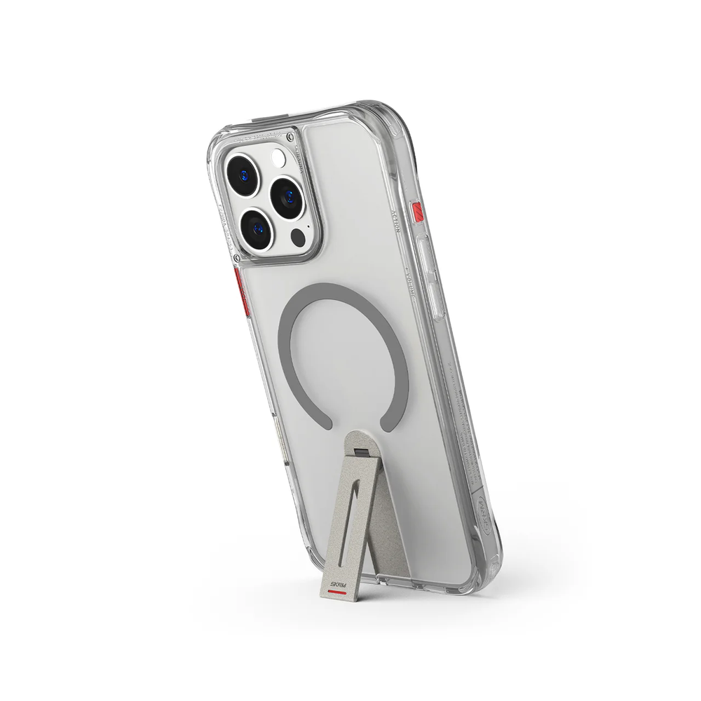 Чохол для iPhone 16 Pro Max Skinarma Helix (Mag-Charge + 360&deg; Rotating Stand) Titanium