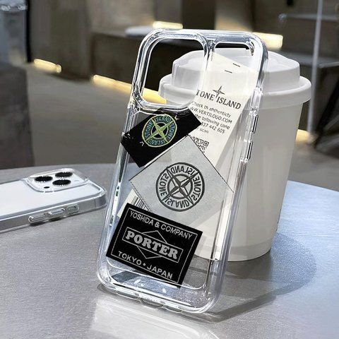 Чохол для iPhone 13 Stone Island Porter Прозорий