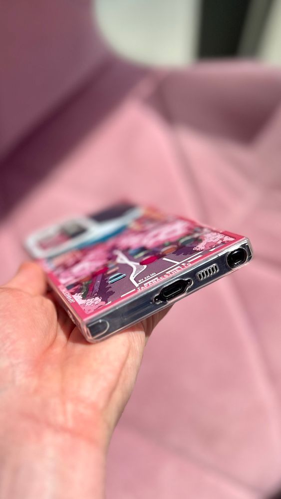 Чехол для Samsung Galaxy S24 Ultra Японский город с Фудзияма