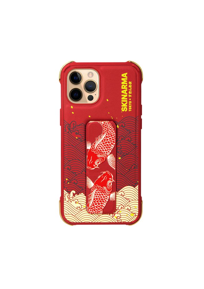 Красный чехол Skinarma Nami iPhone 12 (6.1) Red