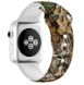 Силиконовый коричневый ремешок "Осенняя листва" для Apple Watch 42-45 мм (Series 6/5/4/3/2)