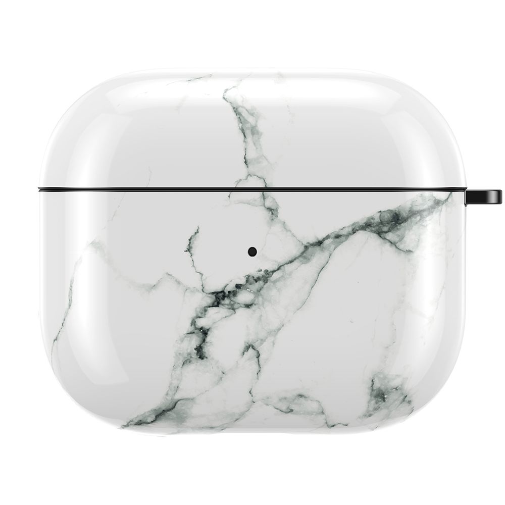 Дизайнерский чохол для Apple Airpods 3 Білий мармур