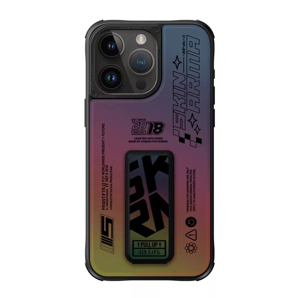 Чехол для iPhone 15 Pro Skinarma Kira Kobai (Mag-Charge + Grips-Tand) Hologram